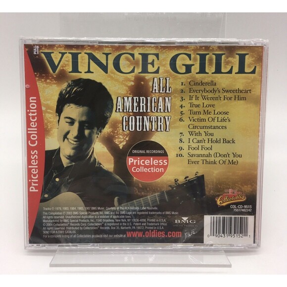 All American Country by Vince Gill (CD, 2004) Priceless Collection NEW SEALED - Picture 2 of 4